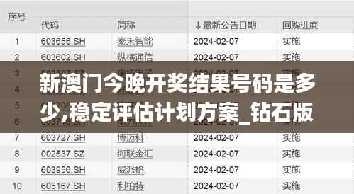 新澳门今晚开奖结果号码是多少,稳定评估计划方案_钻石版19.643