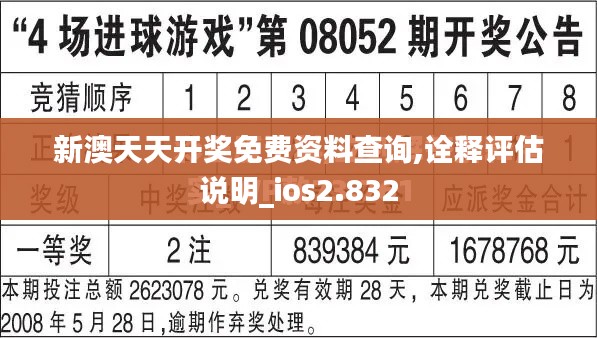 新澳天天开奖免费资料查询,诠释评估说明_ios2.832