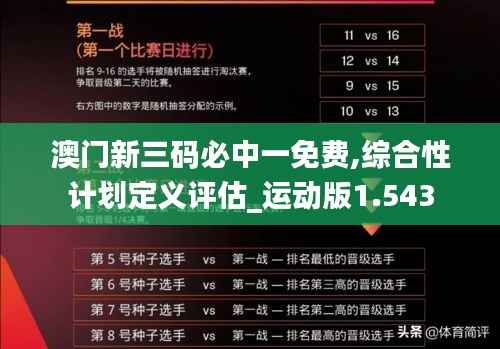 澳门新三码必中一免费,综合性计划定义评估_运动版1.543