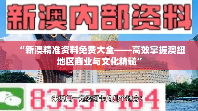 “新澳精准资料免费大全——高效掌握澳纽地区商业与文化精髓”