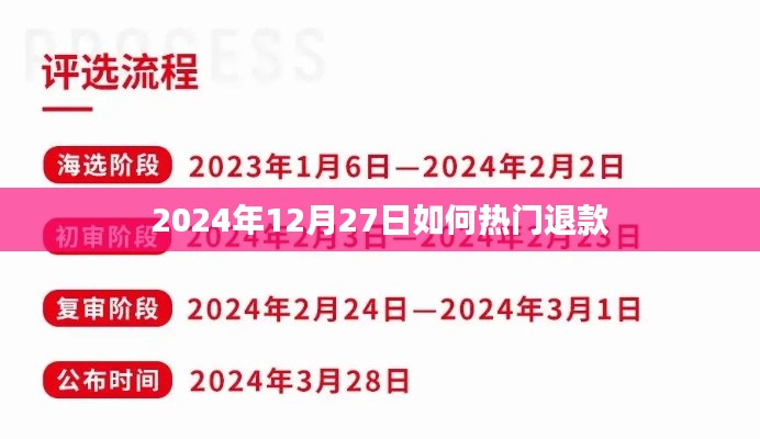 2024年热门退款攻略,12月27日操作指南
