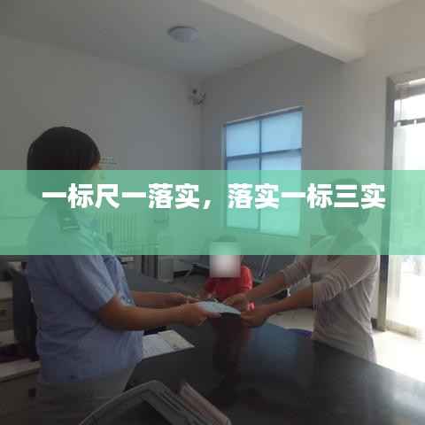 一标尺一落实,落实一标三实